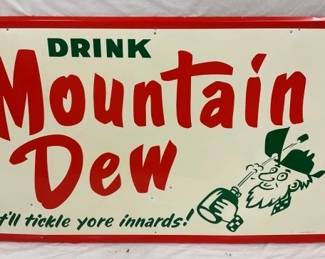 SST 1965 MT. DEW SIGN W/ WILLIE