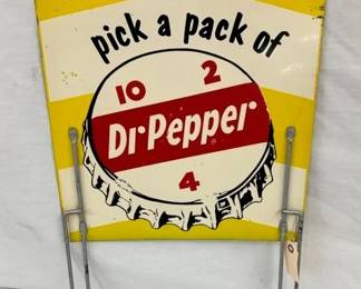DST DR. PEPPER RACK SIGN W/ CAP