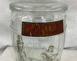 EARLY PLANTERS JAR W/ PAPER LABEL