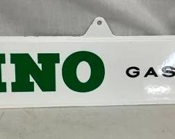 PORC. DINO GASOLINE SIGN 22X5
