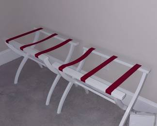 beautiful luggage racks.