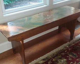 BEAUTIFUL Antique Church Bench!