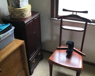 Jewelry cabinet and valet chair!