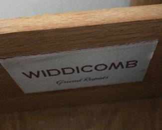 Widdecomb sticker on the MCM master bedroom set!