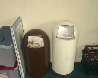 Old school metal trash cans!