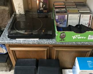 Bose speakers and Pioneer turntable!