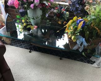 Glass topped boat table!