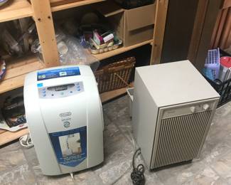 Newer dehumidifier and an old school one too!
