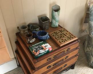 Unique luggage side table!