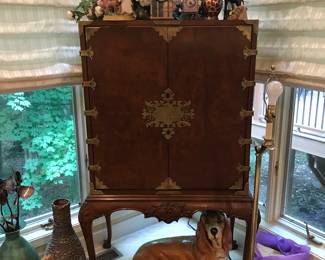 Beautiful Asian influenced armoire!