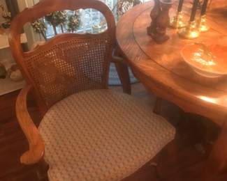 4 chairs on roller grace this beautiful table!