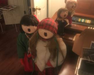 These are almost 3" tall. There is a smaller set in background!