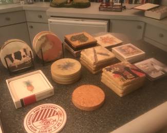 Large selection of drink coasters!