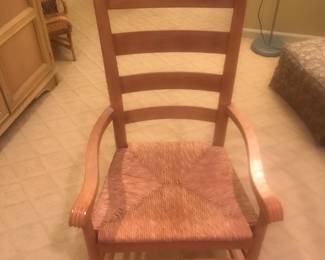 Comfy woven cane chair!