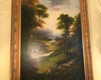 Another large framed painting with light!