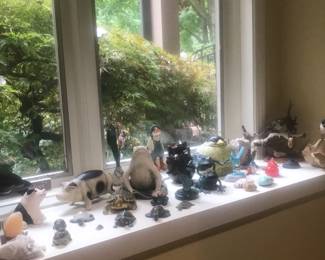 Collection of wildlife on lower level landing!