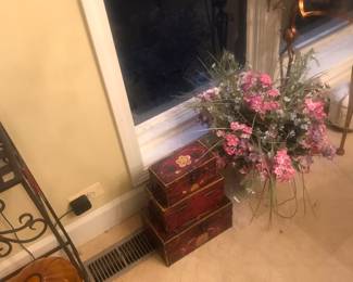 Stacking hand painted box set!