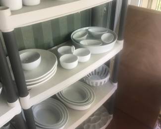 The rack is all Crate and Barrel!