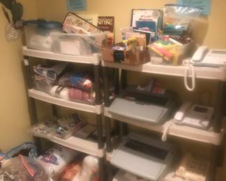 Knitting supplies plus office items!