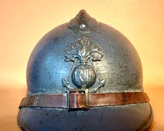 Original French World War I issue model 1915 Adrian helmet.