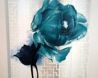 Floral Canvas Art Work , Qty 2