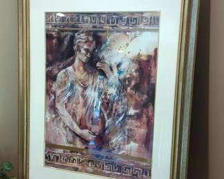 Brent Heighton, "Ancient Whispers", Matted And Framed, Including Easel, 50" x 39"