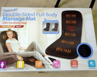 HealthTouch Double Sided Fill Body Massage Mat With Heat, In Original Box, Powers On