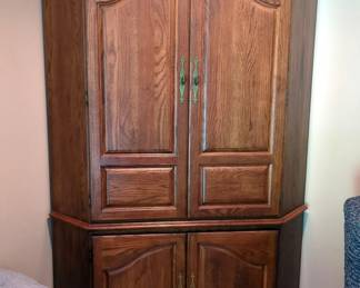 Corner Cabinet, 77" x 48" x 34"