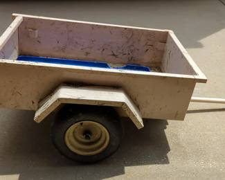 Metal Garden Utility Trailer With Air Tires And Removal Tailgate, 21" X 38.5 X 62"