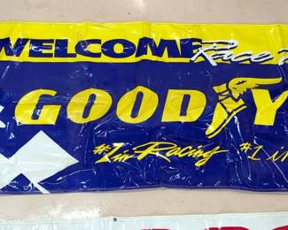 Goodyear Racing Polyvinyl Banner, 142" x 49.5"