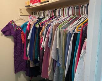 LADIES CLOTHES SIZE MEDIUM TO LARGE AND SHOES SIZE 9