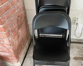 COSTCO 4 FOLDING METAL CHAIRS