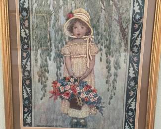 HAND WORK PICTURE OF YOUNG GIRL