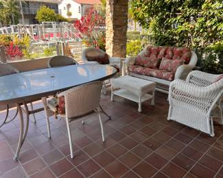 Wicker patio furniture 