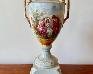 Classical European Porcelain Urn Vase