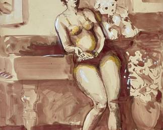 Michael Brookman
Female & Bear
Monocromatic Watercolor