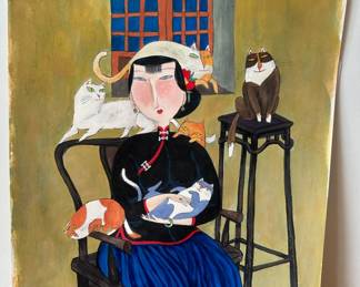 Illegibly Signed
Gouache on Paper