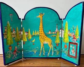 Vasily Kafanov
Mixed Media Giraffe Painted Tryptic