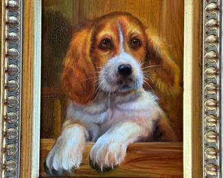Illegibly Signed
Cocker Spaniel Puppy
Oil on Canvas