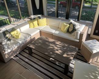 Dedon Sectional with Stools