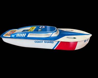 VINTAGE TIN OHIO ART COAST GUARD BOAT-98-F175