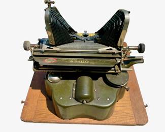 The Oliver Typewriter The Printype Military Green ANTIQUE 1913