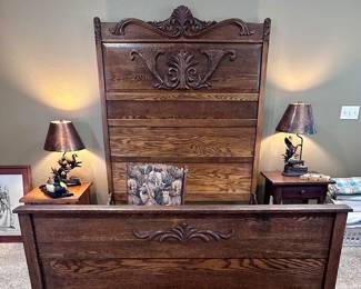 Antique Wood Bed 