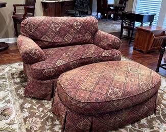 Double Chair with Ottoman - Very Comfy