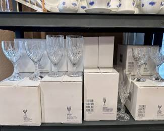 Mikasa Park Ridge Pattern Crystal Stemware New in Boxes