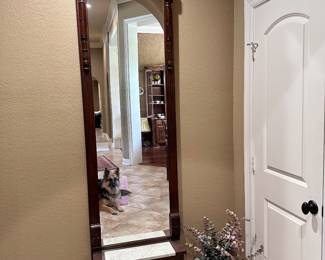 Pier Mirror with Marble Base - Chica is always watching! 