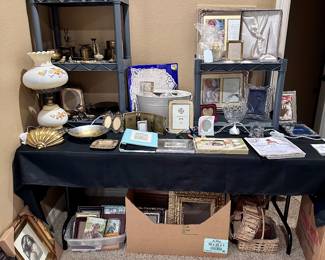 Brass Collection - Wedding Items - Frames - Vintage Lamp