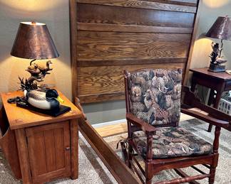 Oak Side Table- Rocking Chair