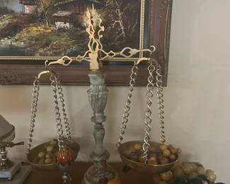 Marble scales from Italy