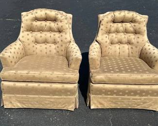 Pair of Upholstered Arm Chairs